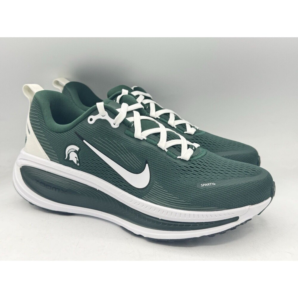 Nike VOMERO 18 MICHIGAN ST Green Black Shoes IQ6878-300 Men's Size 10
